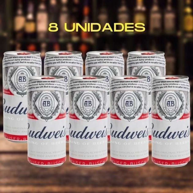 Cerveja Budweiser American Lager 8 Unidades – Lata 269ml