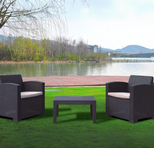 Conjunto de Mesa para Área Externa Polipropileno – com 2 Cadeiras CJR-PT1 Otello