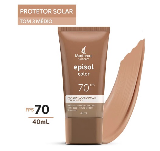 Episol Color Mantecorp Skincare – Protetor Solar com Cor FPS70