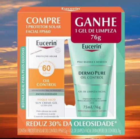 Eucerin Promopack Sun Oil Control Fps 60 + Dermopure 75Ml