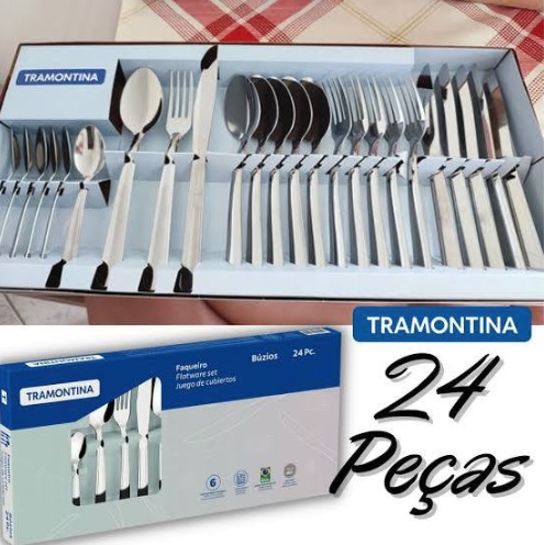 Faqueiro 24 Peças Buzios Inox 23799071 Tramontina