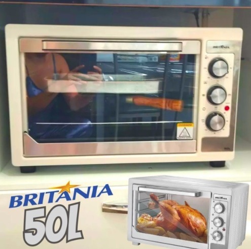 Forno de Bancada Elétrico BFE50B 50L Branco com Função Timer Britânia 127V