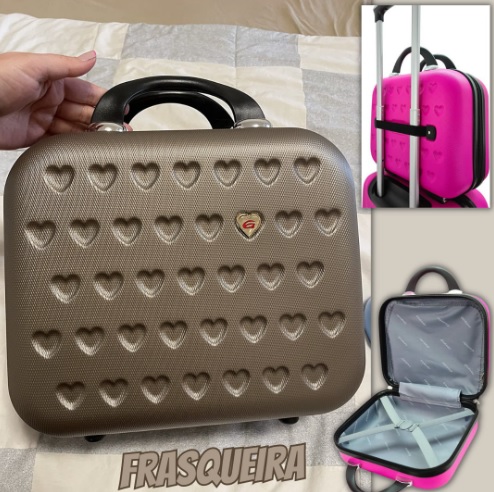 Frasqueira Rígida em ABS – Gladiador FRAC1 Rose Gold