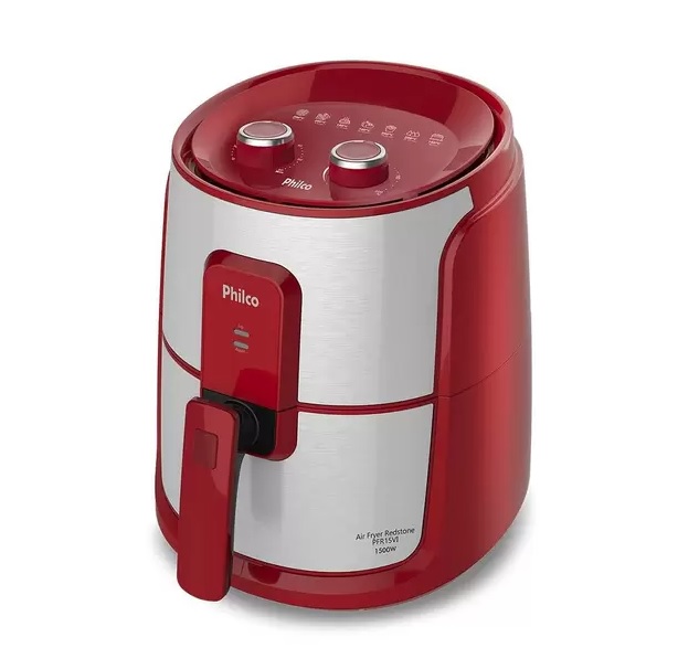 Fritadeira Air Fryer Sem Óleo Philco PFR15VI, 4.4L, 1500W, 220V, Vermelho – 53802075