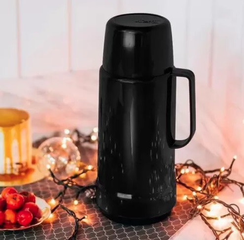 Garrafa Térmica GLT Rolha 1L Preto Invicta