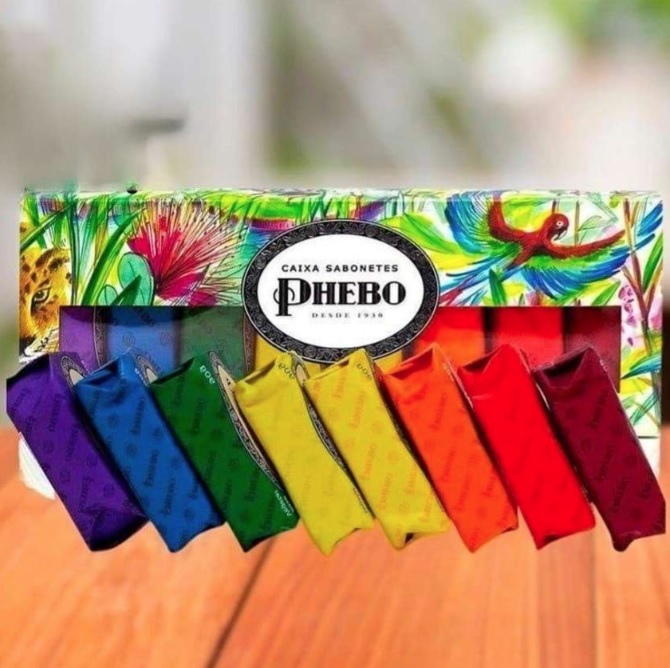 Kit Sabonete, PHEBO, Amarelo, 720g