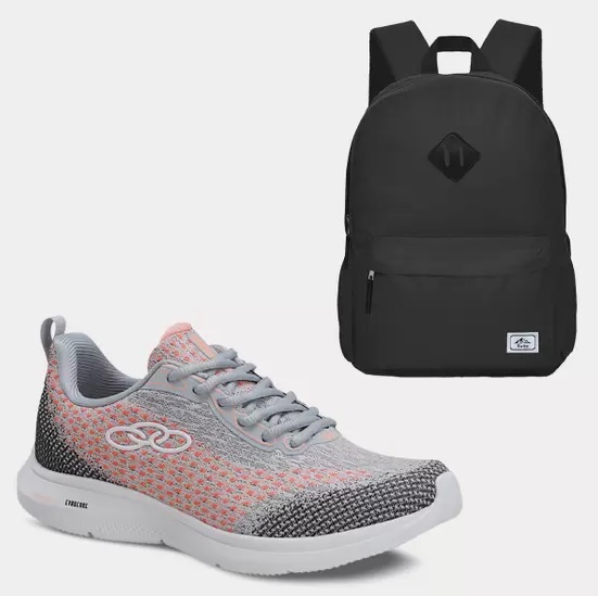 Kit Tênis Olympikus Feminino + Mochila Básica 25L