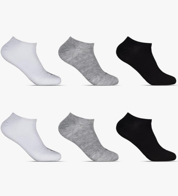 Kit com 6 Pares de Meias Cano Invisível – Altomax