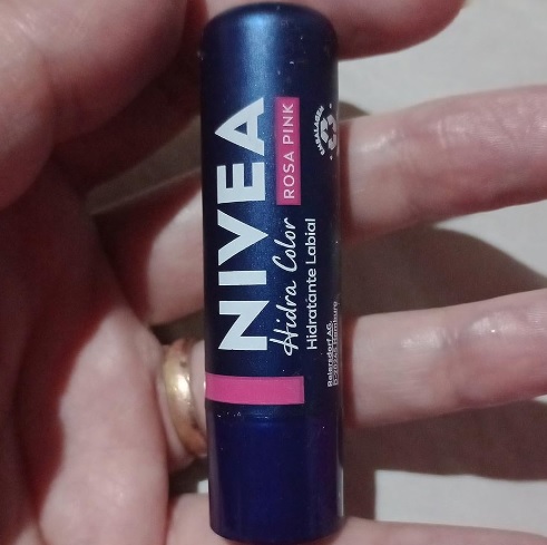 NIVEA Hidratante Labial Hidra Color 2 em 1 Rosa Pink 4,8g