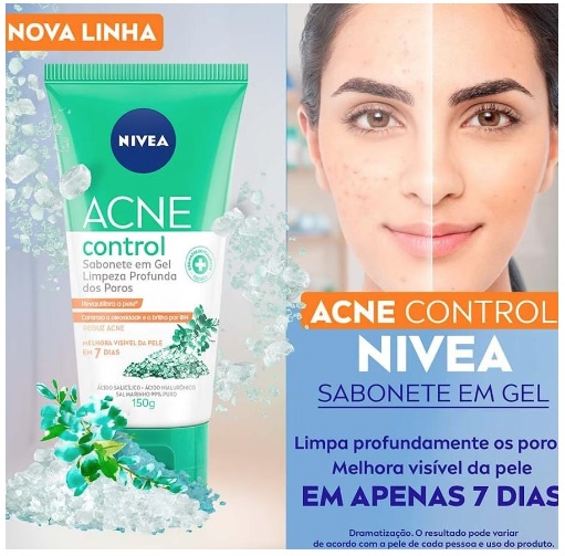 NIVEA Sabonete Facial em Gel Acne Control 150g