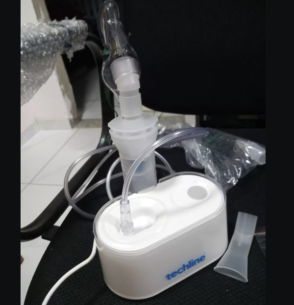 Nebulizador Nb-02 Techline Bivolt Cor Branco 110V/220V