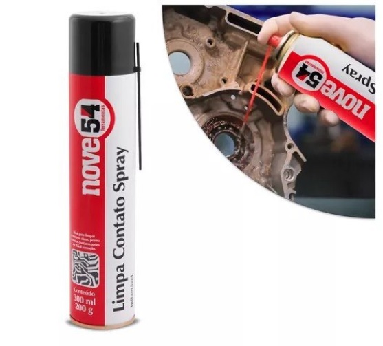 Nove54, Limpa Contato Spray 300 Ml/200 G Inflamável.