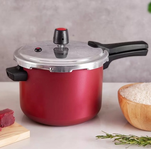 Panela de Pressão Panelux 4,5L Cereja Fechamento Externo Magnific