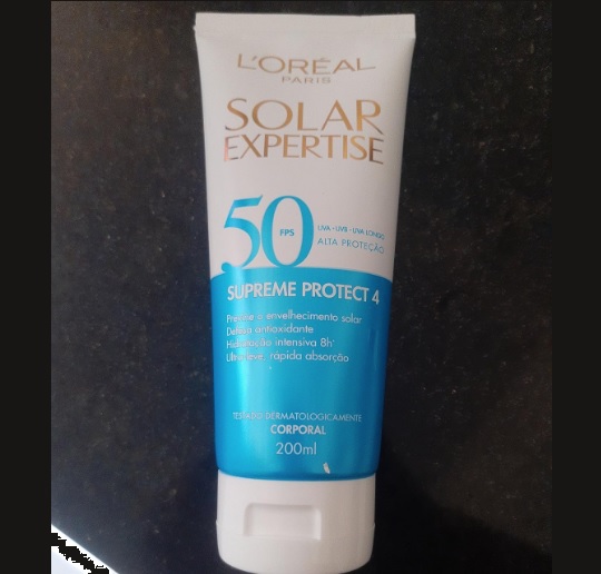 Protetor Solar Corporal L’Oréal Paris Solar Expertise Supreme Protect 4 FPS 50, 200ml