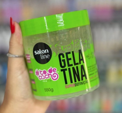 Salon Line, Gelatina Capilar, ToDeCacho, Super Definição, Vegana – Cabelos Ondulados, Cacheados e Crespos, 550 g