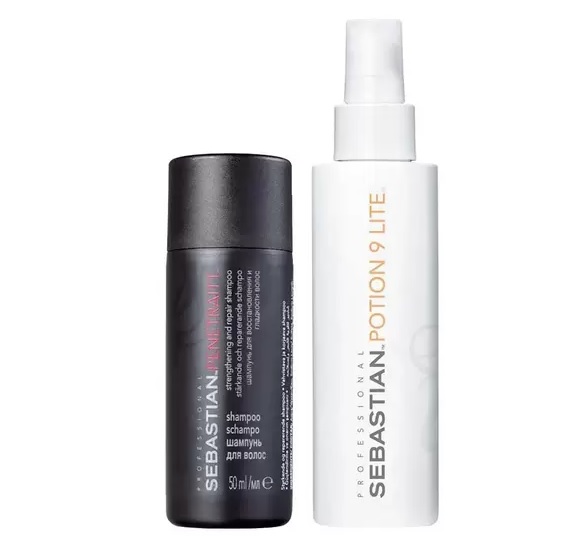 Sebastian Penetraitt Kit Travel Size Shampoo + Potion 9 Tratamento Fortalecedor