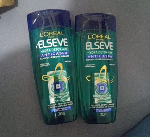 Shampoo L’Oréal Paris Elseve Hydra-Detox Anti-Caspa, 200ml