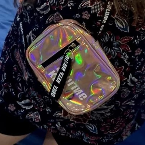 Shoulder Bag Bolsa Transversal Pequena Holográfica