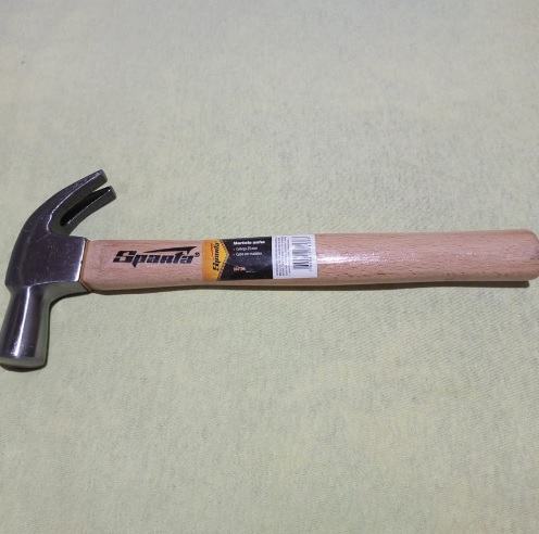 Sparta Martelo Unha Cabeca 25 Mm Cabo Em Madeira
