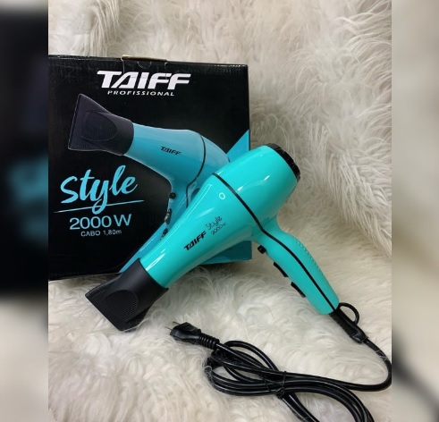 Taiff Secador Style 2000W 127V Azul Tiffany Style 331 Azul Pequeno