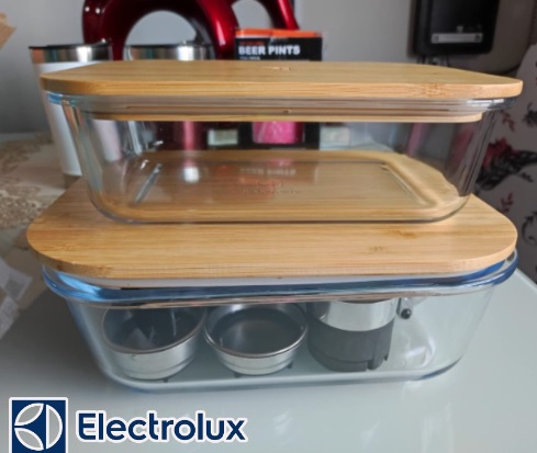 Travessas Refratárias com Tampa de Bambu Electrolux