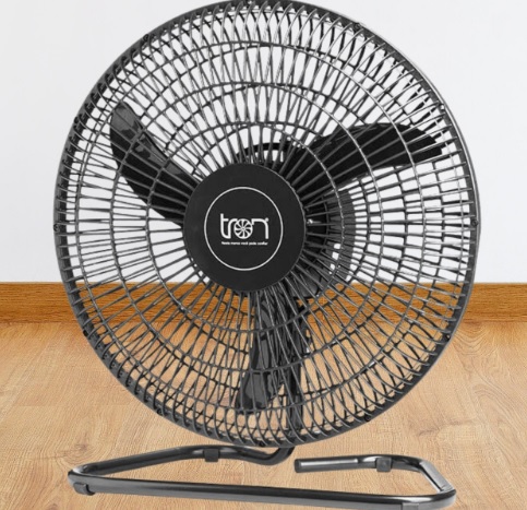 Tron Linha PP Ventilador de Mesa, 140W, Preto, 50 cm, Bivolt