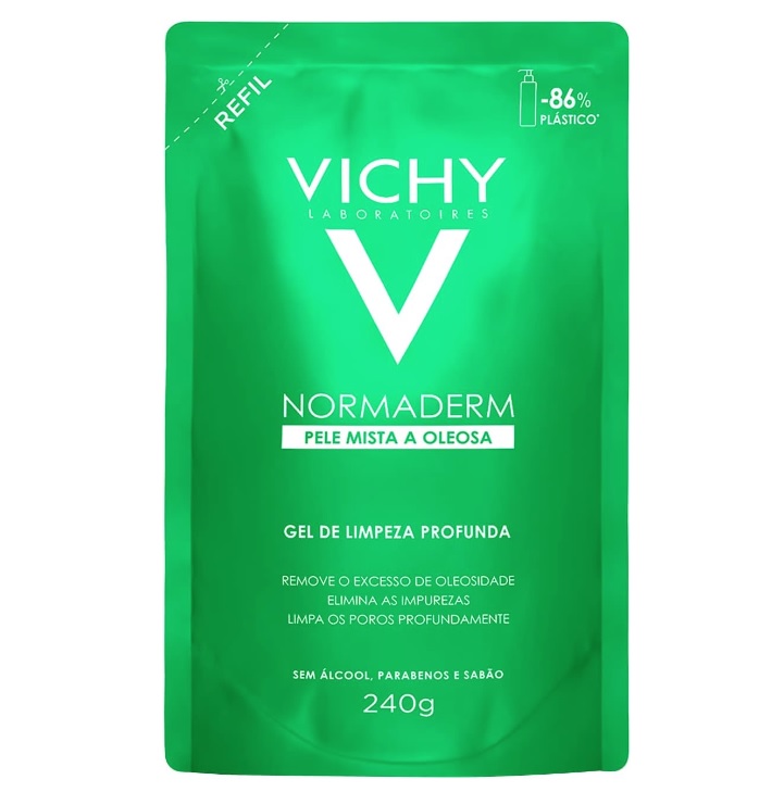 Normaderm Vichy – Gel de Limpeza Profunda – Refil 240g