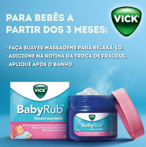 Vicks Vick Babyrub Bálsamo Para Bebês 50G