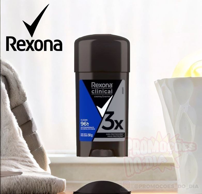 Rexona Clinical Antitranspirante Creme Clean 58g