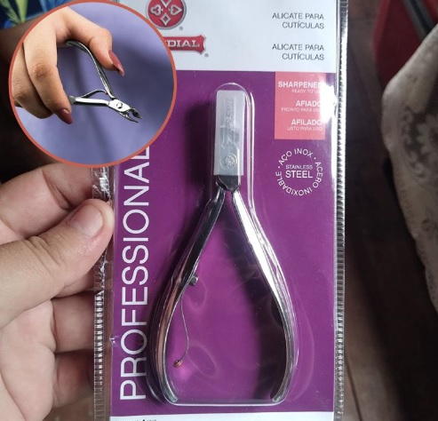 Alicate Cutícula Pro-Inox, Mundial S/A, Prateado