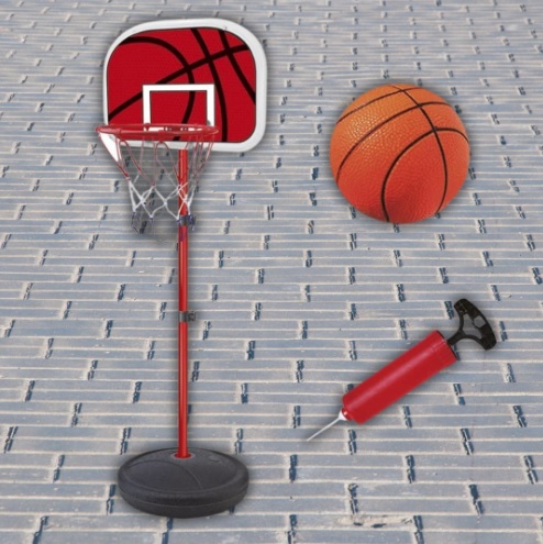 Basquete Radical Altura Regulável 105-139cm, DM Toys