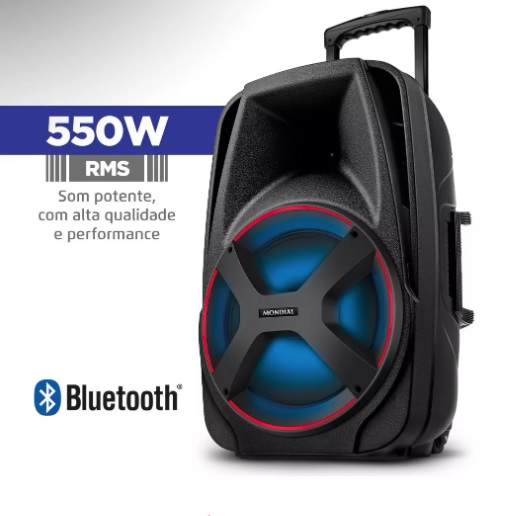 Caixa Amplificada Connect Power Plus CM-550 Preto Mondial Bivolt