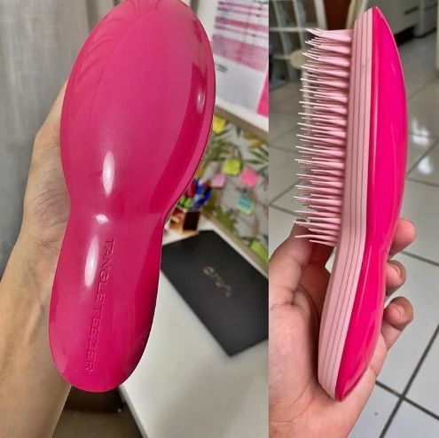 Escova De Cabelo The Ultimate Finisher Tangle Teezer Cor Rosa-chiclete
