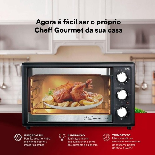 Forno Elétrico Eos Efe46pp 46 Litros 1500w 110v