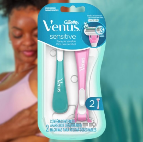 Gillette Aparelho De Depilar Venus Sensitive 2 Unidades