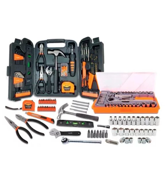 Jogo De Ferramentas Kit 129 Peças C/ Maleta + 40 Peças