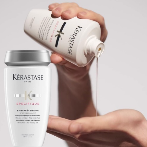 Kérastase Shampoo Para Cabelos com Queda, Couro Cabeludo Sensível, 250ml