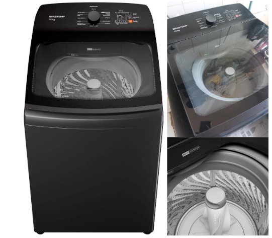 Lavadora de Roupas Brastemp 13kg Cesto Inox – 12 Programas de Lavagem Platinum BWK13