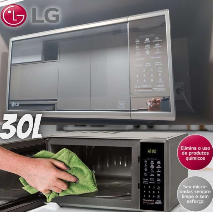 Lg Microondas 30L Ms3095Lr Prata Nobre 127V