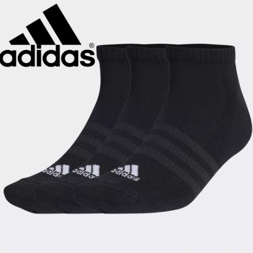 Meias Amortecidas Cano Baixo 3 Pares adidas