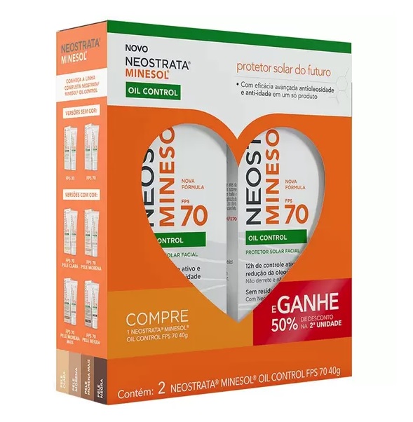 Promopack Neostrata Minesol OC FPS70 50% Desconto na 2a unidade