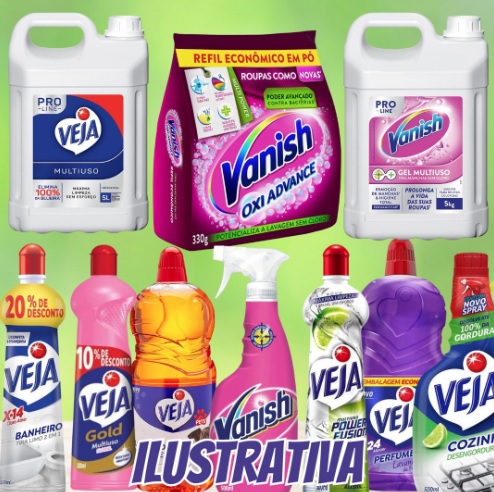 Seleção de Produtos de Limpeza Leve 4 e pague 3