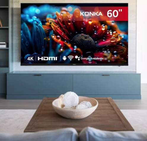 Smart Tv Konka Led 60 Uhd 4k Google Assistant Com Bluetooth