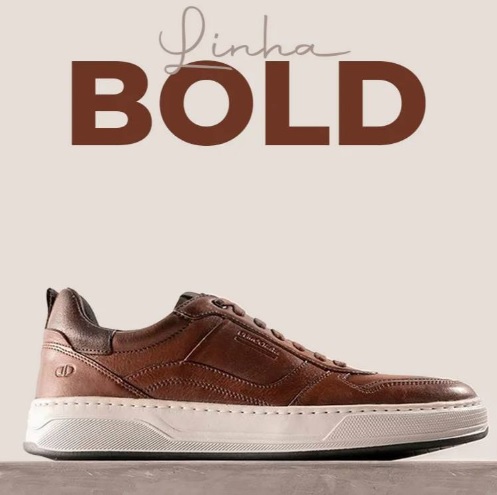 Tênis Couro Democrata Denim Casual Masculino