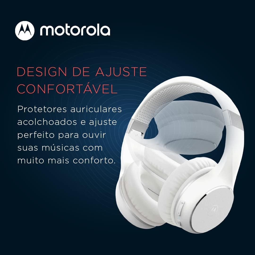 Motorola, Moto XT 220, Fone de Ouvido Bluetooth, Branco