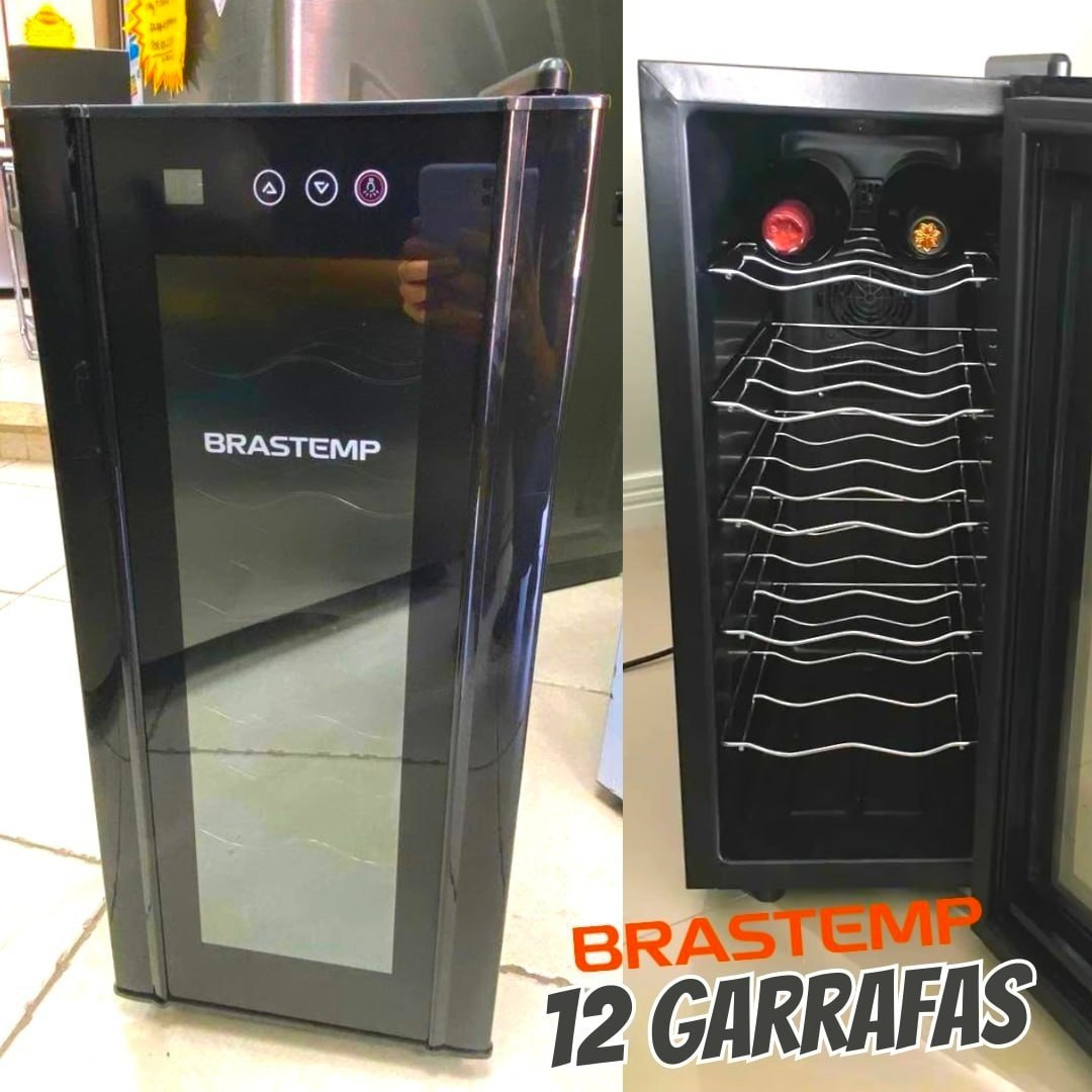 Adega Brastemp 12 Garrafas Preto All Black – BZC12BEBNA