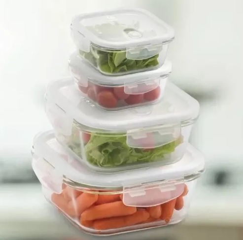 Conjunto De Potes Herméticos De Vidro Electrolux 4un