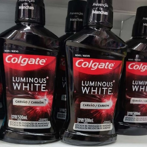 Enxaguante Bucal Clareador Colgate Luminous White Carvão 500ml