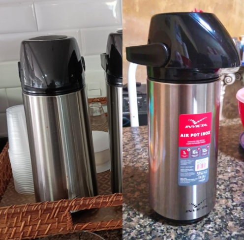 Garrafa Térmica Air Pot Inox New 1 Lts – Invicta