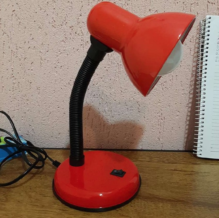 Luminatti By Danuri Viking Luminária De Mesa, Vermelho, Até 30 W